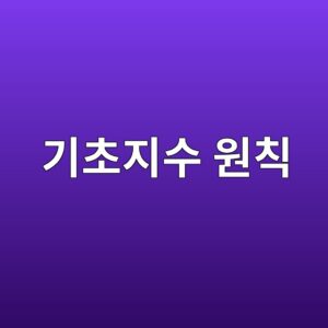 기초지수는 어떤 원칙으로 설계되는가 2 eab8b0ecb488eca780ec8898 ec9b90ecb999 1784976214