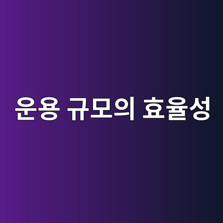 운용 규모가 효율성에 미치는 영향 3 ec9ab4ec9aa9 eab79cebaaa8ec9d98 ed9aa8ec9ca8ec84b1 1785025901