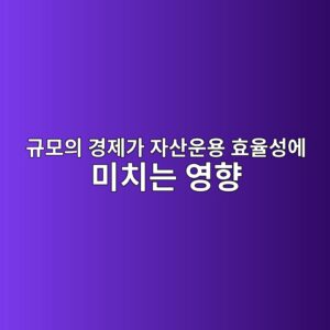 규모의 경제가 자산운용 효율성에 미치는 영향 5 eab79cebaaa8ec9d98 eab2bdeca09ceab080 ec9e90ec82b0ec9ab4ec9aa9 ed9aa8ec9ca8ec84b1ec9790 ebafb8ecb998eb8a94 ec9881ed96a5 1786842280