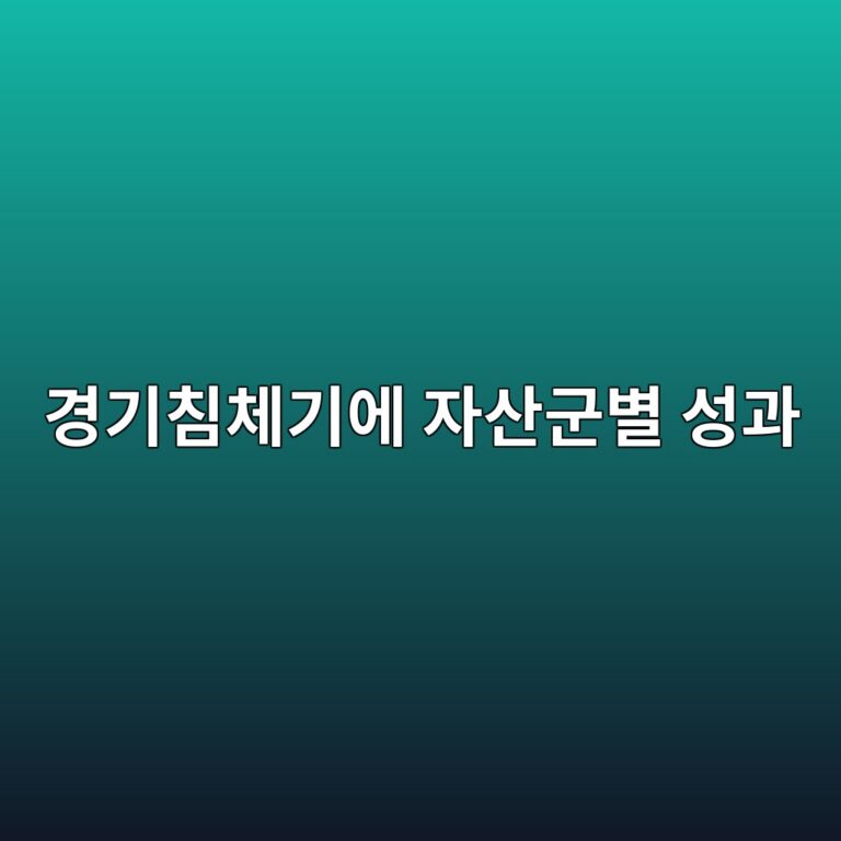 경기침체기에 자산군별 성과가 달라지는 이유 4 eab2bdeab8b0ecb9a8ecb2b4eab8b0ec9790 ec9e90ec82b0eab5b0ebb384 ec84b1eab3bc 1789471149